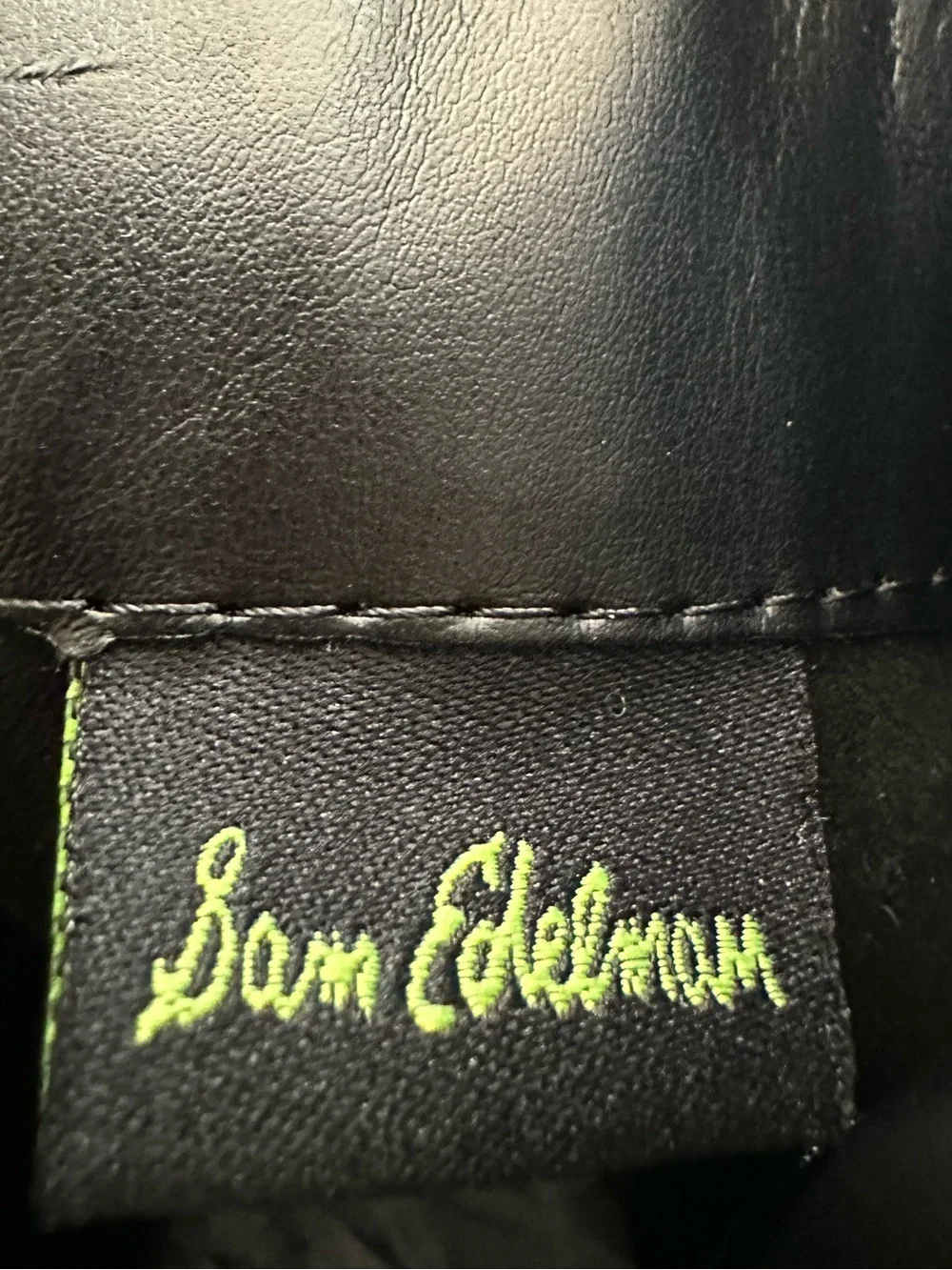 Sam Edelman Black Leather Tall Riding Boots
